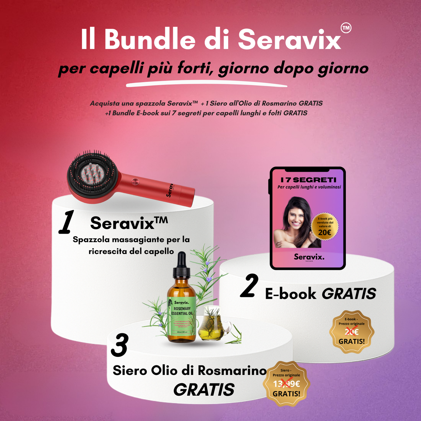 Seravix™ - Capelli più folti, forti e luminosi